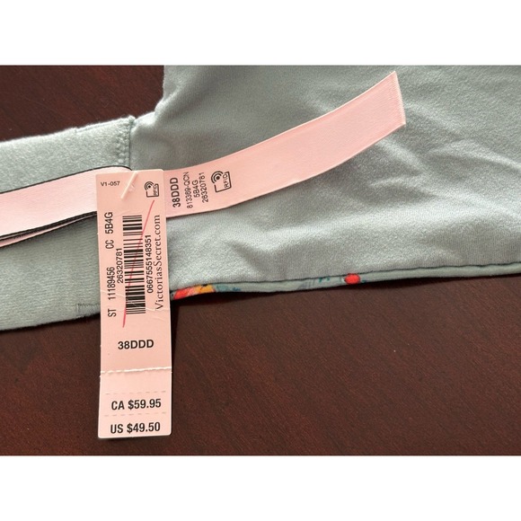 2- NWT Victoria's Secret 38DDD Body by Victoria Padded Push Up Bras - Picture 12 of 14